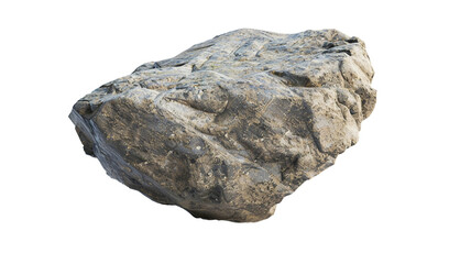 Obraz premium Rock isolated on transparent background. 