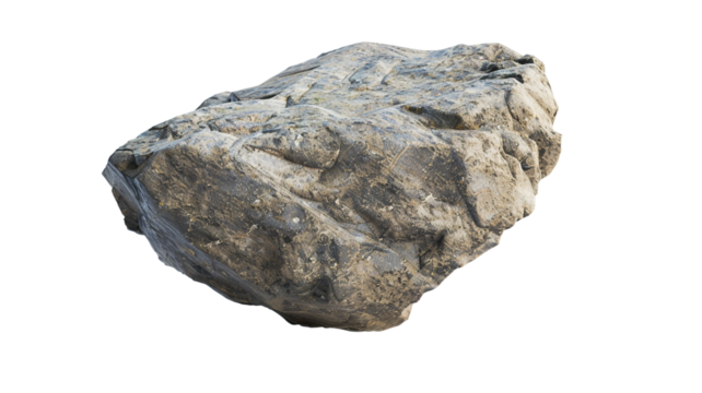 Rock isolated on transparent background.
