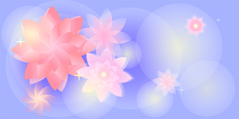 Obraz premium abstract pink flower