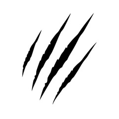 Claw mark vector silhouette pictogram