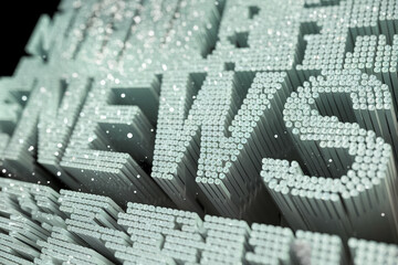 Obraz premium Close-up of a 3D rendered 