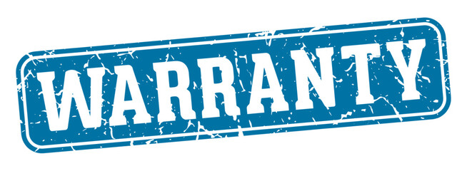 warranty rectangular sign. warranty stamp