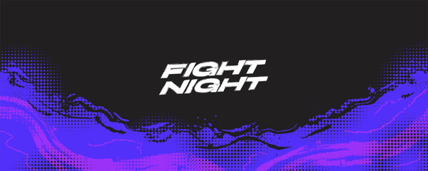 Black and Purple Grunge Background with Halftone Style. Abstract Brush Background for Banner or Poster Design