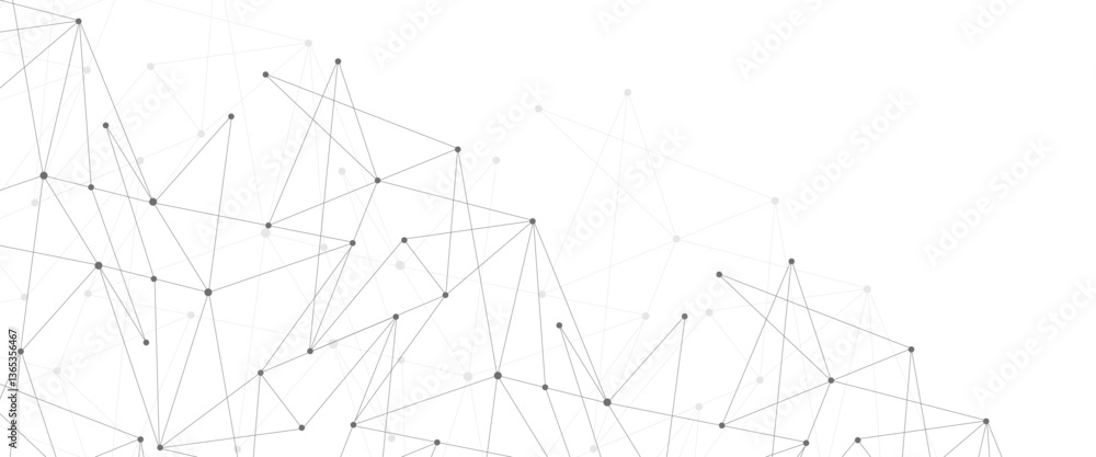 Aufkleber abstract geometric background of minimalistic design of science and technology concept