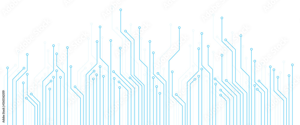 Poster technology connection digital data and big data concept with a circuit