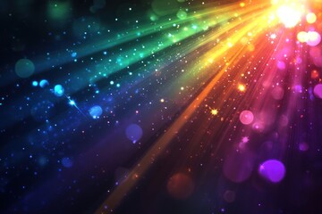 Colorful light effect background colorful rainbow.