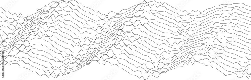 Poster abstract wave pattern design for modern art and minimalist decor.