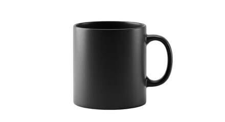 Isolated Black Coffee Mug