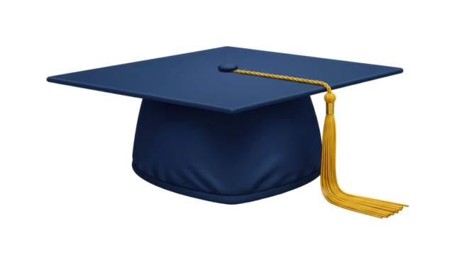 Isolated Graduation Cap