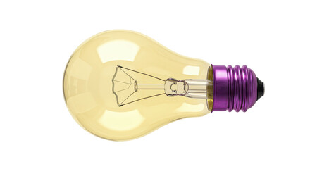 Isolated Transparent Lightbulb