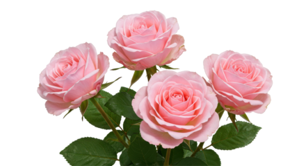 Isolated Pink Roses