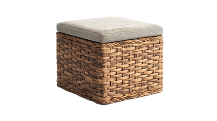 Stylish wicker deck box for outdoor storage garden space home decor compact design modern aesthetic