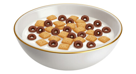 Isolated Bowl of Cereal