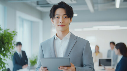 オフィスのビジネスマン.Generative AI