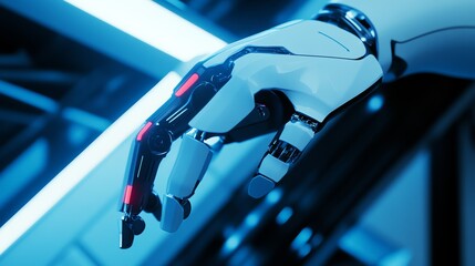 An AI driven robotic prosthetic arm designed to provide users with highly accurate, responsive movement and support for daily activities, Healthcare technology style