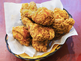 golden crispy fried chicken
