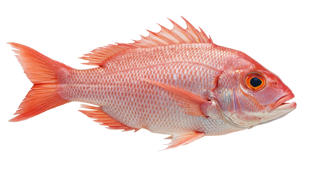 Isolated Red Snapper Fish