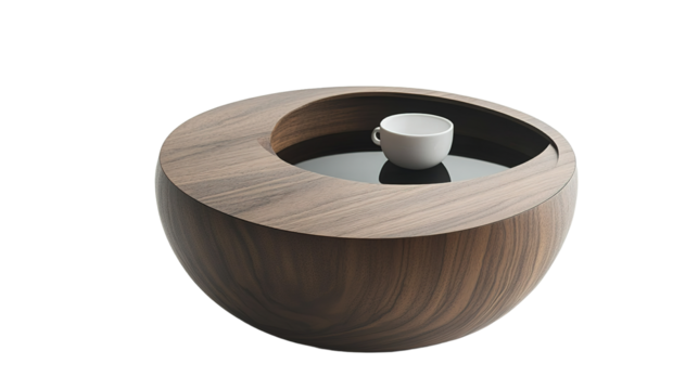 Compact coffee table with hidden compartment modern living room furniture design cozy environment artistic viewpoint