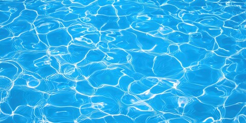 Obraz premium blue water wave texture background,Closeup of desaturated transparent clear calm water surface texture with splashes and bubbles. Trendy abstract nature background.turquoise water surface, banner