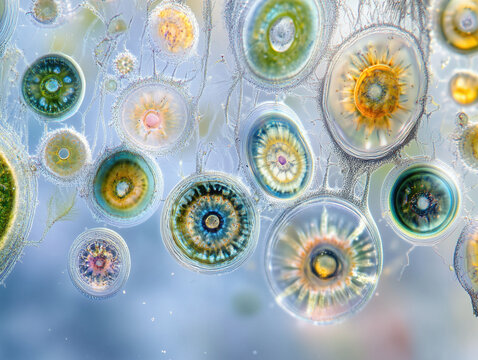 Probiotics, lactic acid bacteria. Bacteria and microorganisms. Microscopic probiotics, bacterial flora