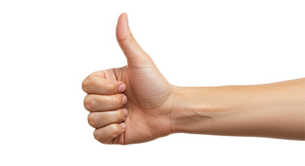Isolated Hand Giving Thumbs Up