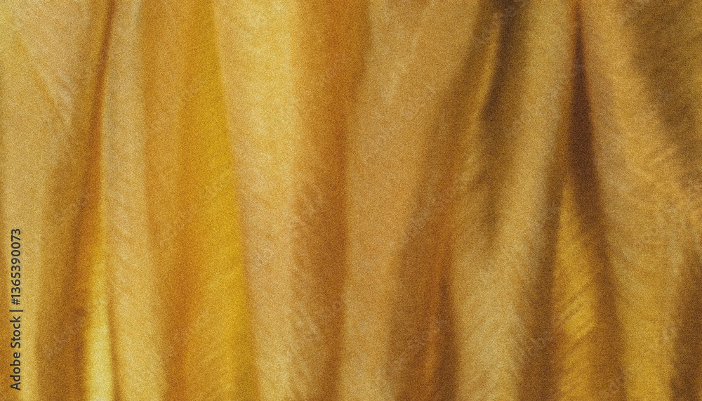 Poster golden fabric texture creating vertical stripes with light and shadow