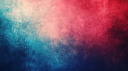 Abstract Red and Blue Gradient with a Grainy Effect, Creating a Dynamic and Textured Visual, Representing Energy, Movement, and the Fusion of Warm and Cool Tones