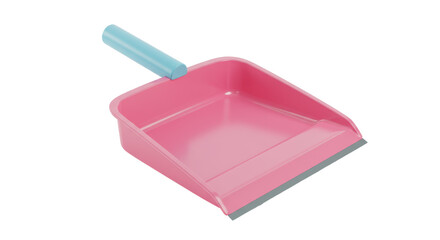 Isolated Pink Dustpan