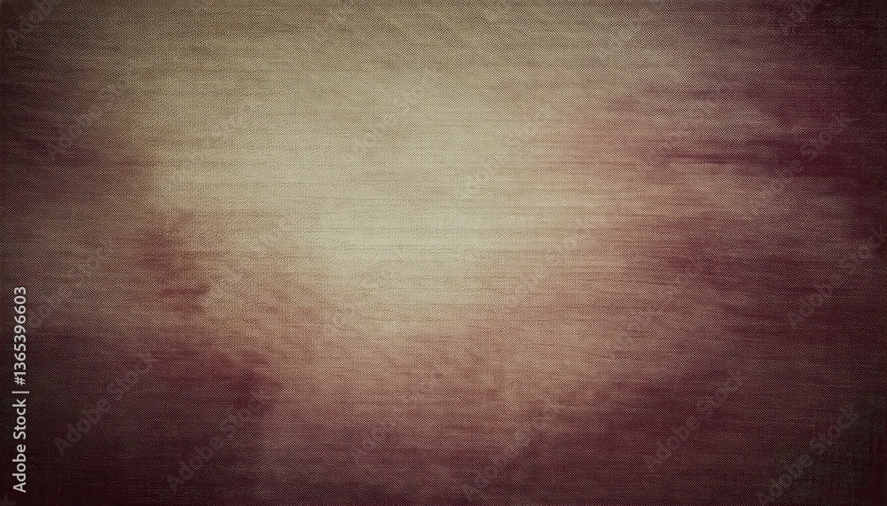 Aufkleber vintage textured fabric background with faded maroon and beige gradient, aged textile with subtle gr