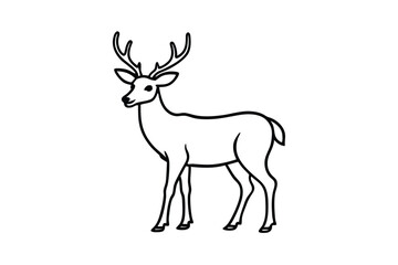 Fototapeta premium deer silhouette vector