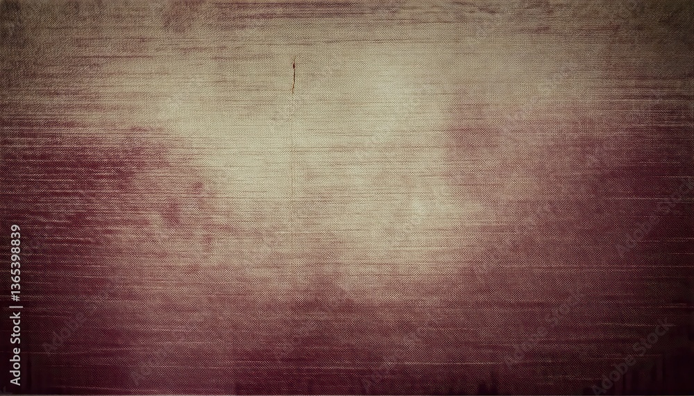 Aufkleber vintage textured fabric background with faded maroon and beige gradient, aged textile with subtle grunge pattern for design