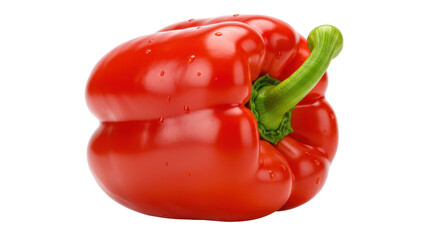 Isolated Ripe Red Bell Pepper