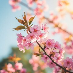 Obraz premium pink cherry blossom