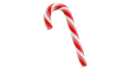 Isolated Classic Red and White Candy Cane