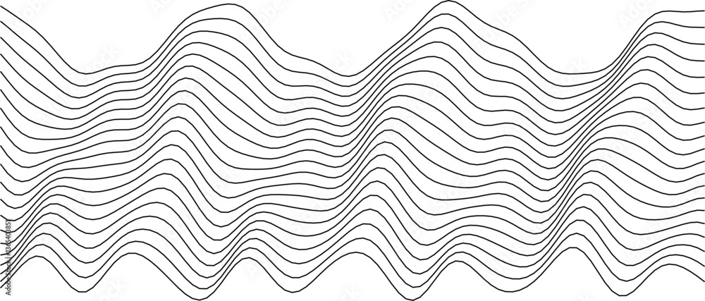 Poster abstract wave line pattern for modern designs and creative projects.