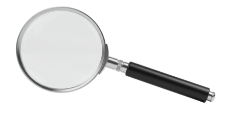 Isolated Magnifying Glass