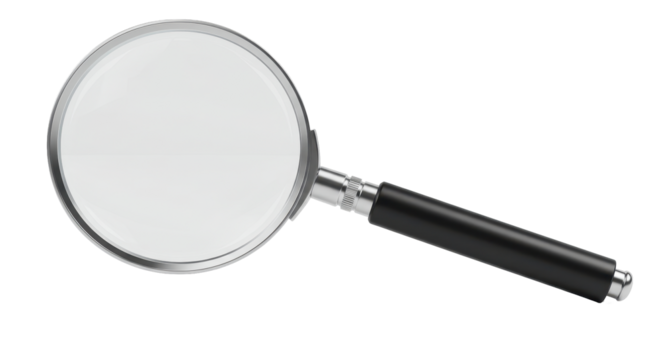Isolated Magnifying Glass
