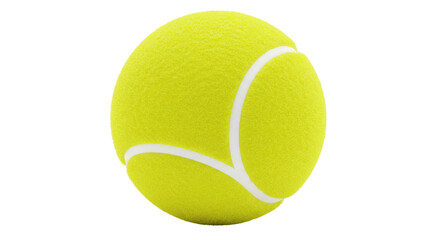 Isolated Yellow Tennis Ball
