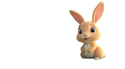 Fototapeta premium easter bunny isolated on white