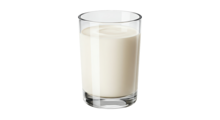 Isolated Glass of Milk