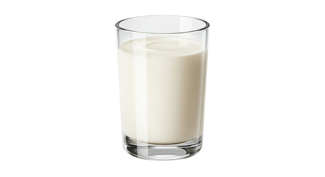 Isolated Glass of Milk