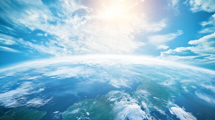 Fototapeta premium An AI powered climate change prediction tool, analyzing environmental data to forecast future global climate conditions, Environmental tech style