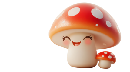 mushrooms in the form of heart