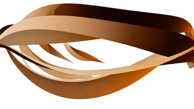 Hand Care Logo Design Featuring Elegant Wave Patterns in Brown Tones Generative AI