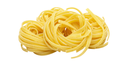 Isolated Fettuccine Pasta Nests