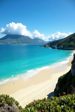 Scenic view of sandy beaches and turquoise waters at Bay of Islands in New Zealand,  landscape,  ocean