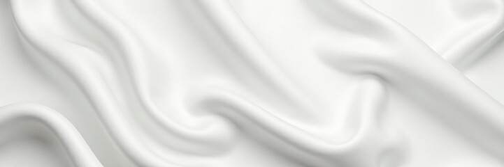Obraz premium Smooth elegant white silk or satin luxury cloth texture with a luxurious background design, luxurious, texture
