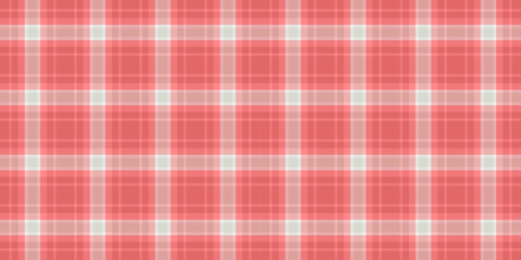 Soft coral and white plaid pattern.  Perfect for textile design, backgrounds, or website templates.  Subtle texture adds visual interest.