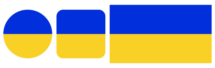 Sign, Icon flag of Ukraine Transparent background