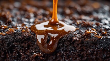 Brownie with Caramel Drizzle